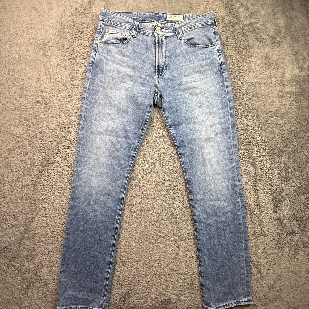 AG-ED Adriano Goldschmied Everett Slim Straight Jeans 32x33 Fabric Japan Made